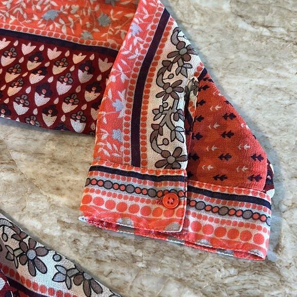 FREE PEOPLE Sheer Blouse Large - Picture 8 of 8